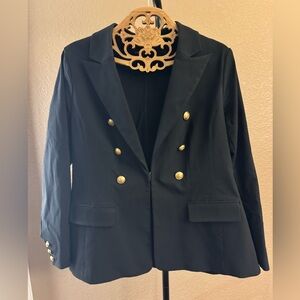 Lane Bryant Black Blazer with Gold Buttons size 18